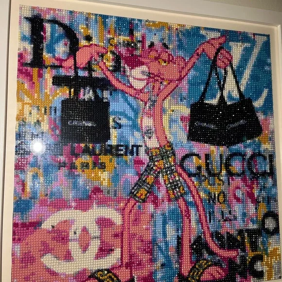 Colorful Pink Panther Art Print - Picture 2 of 3